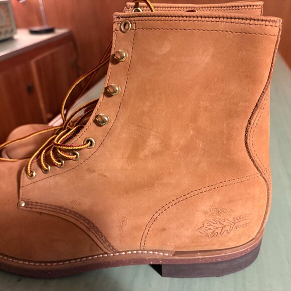NEW Mens Field & Forest Beckman Style Tan Cork Sole Boots Size 14 D USA Made main image 8
